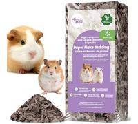mini&moe Guinea Pigs Bedding 50L After Expandsion: Odor Control and Dust-Free Moisture Absorbent Natural Paper Small Pet Bedding - for Hamsters,Bunny and Rabbits