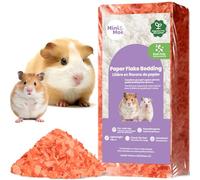 mini&moe Guinea Pigs Bedding Hamster Bedding: Moisture Absorbent and Dust-Free Natural Paper Small Pet Bedding - for Guinea Pigs, Hamsters, and Rabbits, 17 Liters