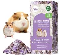 mini&moe Guinea Pigs Bedding Hamster Bedding: Moisture Absorbent and Dust-Free Natural Paper Small Pet Bedding - for Guinea Pigs, Hamsters, and Rabbits, 17 Liters