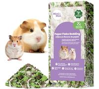 mini&moe Guinea Pigs Bedding Hamster Bedding: Moisture Absorbent and Dust-Free Natural Paper Small Pet Bedding - for Guinea Pigs, Hamsters, and Rabbits, 17 Liters