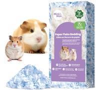 mini&moe Guinea Pigs Bedding Hamster Bedding: Moisture Absorbent and Dust-Free Natural Paper Small Pet Bedding - for Guinea Pigs, Hamsters, and Rabbits, 17 Liters