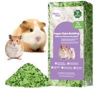 mini&moe Guinea Pigs Bedding Hamster Bedding: Moisture Absorbent and Dust-Free Natural Paper Small Pet Bedding - for Guinea Pigs, Hamsters, and Rabbits, 17 Liters