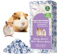 mini&moe Guinea Pigs Bedding Hamster Bedding: Moisture Absorbent and Dust-Free Natural Paper Small Pet Bedding - for Guinea Pigs, Hamsters, and Rabbits, 17 Liters