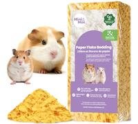 mini&moe Guinea Pigs Bedding Hamster Bedding: Moisture Absorbent and Dust-Free Natural Paper Small Pet Bedding - for Guinea Pigs, Hamsters, and Rabbits, 17 Liters