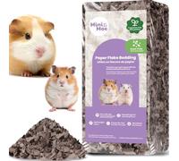 mini&moe Hamster Bedding 23 Liters: Dust-Free and Odor Control Moisture Absorbent Natural Paper Small Pet Bedding - for Guinea Pigs, Hamsters, Rabbits, and Small Animal