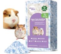 mini&moe Hamster Bedding 23 Liters:Hamster Bedding Dust-Free and Odor Control Moisture Absorbent Natural Paper Small Pet Bedding - for Guinea Pigs, Hamsters, Rabbits, and Small Animal