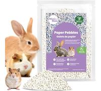 mini&moe Hamster Bedding Guinea Pig Bedding Paper Pellet Bedding: Odor Control & Moisture Absorbent Natural Paper Pellet Bedding - for Small Animal Guinea Pigs,Rabbits Bedding 1.98lb