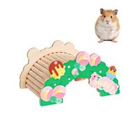 mini&moe Hamster Bridge - Wooden Hamster Climbing Toys Cage Accessories and Decor Small Animal Ladder for Rats, Mice, Gerbils