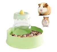 Mini&moe Hamster Food Bowl - Automatic Guinea Pig Feeder No Spill Storage Small Pet Food Dispenser for Gerbil, Rat, Chinchilla, Ferret, Hedgehog