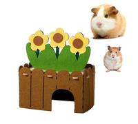 mini&moe Hamster Hideout - Small Animal Warm House Detachable Felt Washable Guinea Pig House Cozy Hamster Cage Accessories for Dwarf Gerbil, Rat, Sugar Glider, Hedgehog