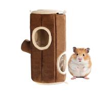 mini&moe Hamster Hideout - Warm Hamster House Cozy Sleeping Chew Proof Small Animal Hut Cage Accessories for Dwarf Gerbil, Rat, Hedgehog, Sugar Glider
