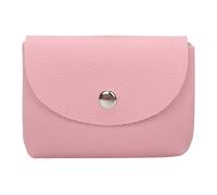 Mini Money Storage Case: PU Leather, Pebble Design, Small Zipper Handbag, Slim Profile, Travel Cash, Durable and Smooth Item, , Pink, Consulte la descripción, See description