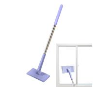 Mini Mop - Automatic Fabric Clamp Lazy Mop | 360° Rotating Hands-Free Insertion Tool with PP & Stainless Steel | Household Bathroom Cleaning Artifact