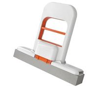 Mini Mop, Portable Dry and Wet Mini Foldable Desktop Mop, Foldable Self-Squeezing Orange White Microfibre Cleaner for Small Spaces, Kitchen, Bathroom, Glass, Wet and Dry Use