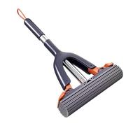 Mini Mop - PP Steel Sponge ABS 38 x 20 x 4.5 cm | Mini Folding Desk Mop | Sponge Mops | Short Self-Draining Mops Highly Absorbent for Cleaning Floors, Home, Office