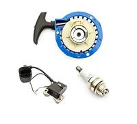 Mini Moto Dirt Bike Pull Start Blue & Ignition Coil & Spark Plug L7T 47cc 49cc