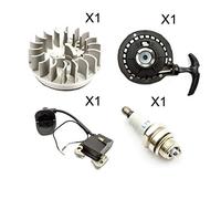 Mini Moto Dirtbike Black Pull Start Flywheel Spark Plug Ignition Coil 47cc 49cc