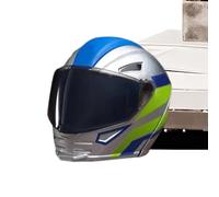 Mini Moto Helmet Heroes - Transforming Ornaments With Hidden Racers Inside, Motorcycle Helmet Action Figure Motorcycle Enthusiasts Desk Décor Toy Figures,