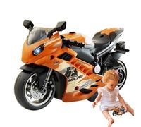 Mini Motorbike Model - Light Sound Playset, Kids Learning Toy | Action Racing Motorcycle, ABS Construction Design, Motorized Kit For Children Boys Indoor Outdoor Entertainment, Creative Gift