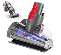 Mini Motorized Tool Brush Head Compatible with Dyson V7 V8 V10 V11 V15 Cordless Vacuum Cleaner, Handheld Couch Vacuum Attachment Anti-Tangle Replacement Parts Head Suitable for Long and Pet Hair