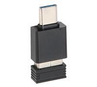 Mini Mouse Jiggler Portable Undetectable USB Device Preventing Sleep Screen Lock for Computer Users ABS Material (Black)