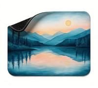 Mini Mouse Mat 11x9 inch, Mouse Mat Green Lake, Thick Anti-slip Rubber Base Waterproo Mousepad, Small Gaming Desk Mat, Keyboard Mat, Improved Precision and Speed, Home Travel, Gifts for Women t0s-873