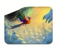 Mini Mouse Mat 11x9 inch, Mouse Mat White Bird, Thick Anti-slip Rubber Base Waterproo Mousepad, Small Gaming Desk Mat, Keyboard Mat, Improved Precision and Speed, Home Travel, Gifts for Women t0s-767