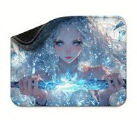 Mini Mouse Mat 11x9 inch, Mouse Mat White Girls(2), Thick Anti-slip Rubber Base Waterproo Mousepad, Small Gaming Desk Mat, Keyboard Mat, Improved Precision and Speed, Home Office Travel t0s-748