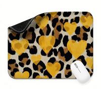 Mini Mouse Mat 11x9 inch, Mouse Mat Yellow Love, Thick Anti-slip Rubber Base Waterproo Mousepad, Small Gaming Desk Mat, Keyboard Mat, Improved Precision and Speed, Home Travel, Gifts for Women t0s-389