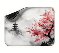 Mini Mouse Mat 15x12 inch, Mouse Mat Japan Landscape, Thick Anti-slip Rubber Base Waterproo Mousepad, Small Gaming Desk Mat, Keyboard Mat, Improved Precision and Speed, Home Office Travel t0s-785
