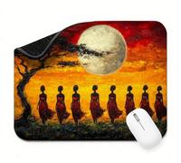 Mini Mouse Mat 15x12 inch, Mouse Mat Red Moon, Thick Anti-slip Rubber Base Waterproo Mousepad, Small Gaming Desk Mat, Keyboard Mat, Improved Precision and Speed, Home Travel, Gifts for Women t0s-151