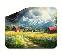 Mini Mouse Mat 24x16 inch, Mouse Mat Green Cabin, Thick Anti-slip Rubber Base Waterproo Mousepad, Small Gaming Desk Mat, Keyboard Mat, Improved Precision and Speed, Home Travel,Gifts for Women t0s-893