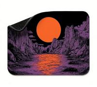 Mini Mouse Mat 24x16 inch, Mouse Mat Moon Mountain Range(2), Thick Anti-slip Rubber Base Waterproo Mousepad, Small Gaming Desk Mat, Keyboard Mat, Improved Precision and Speed, Home Travel t0s-742