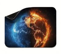 Mini Mouse Mat 9x7 inch, Mouse Mat Blue Earth, Thick Anti-slip Rubber Base Waterproo Mousepad, Small Gaming Desk Mat, Keyboard Mat, Improved Precision and Speed, Home Travel, Gifts for Women t0s-916