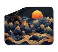 Mini Mouse Mat 9x7 inch, Mouse Mat Moon Mountain Range, Thick Anti-slip Rubber Base Waterproo Mousepad, Small Gaming Desk Mat, Keyboard Mat, Improved Precision and Speed, Home Office Travel t0s-691
