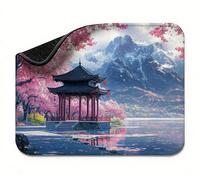 Mini Mouse Mat 9x7 inch, Mouse Mat Mountain Range Flower, Thick Anti-slip Rubber Base Waterproo Mousepad, Small Gaming Desk Mat, Keyboard Mat, Improved Precision and Speed, Home Office Travel t0s-733