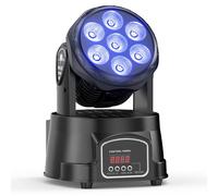 Mini Moving Head DJ Lights with DMX512, Sound Activation, Remote Control for Stage, Disco, Party, Club, Wedding, Christmas Events