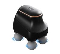 Mini Multi-Head Muscle Massage Gun - 5 Speed Electric Handheld Massager with 12 Replaceable Heads, USB Rechargeable Quiet Back Neck Shoulder Massager, Full Body Pain Relief (Black)