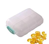 Mini Multi Pill Box Travel,12 Compartments Portable Medicine Container Organizer | Travel Pill Storage and Organizer for Pockets, Purses, Bags