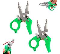 Mini Multi-Tool Wire Stripper, 12-in-1 Precision Wire Cutter, Crimper & Pliers for Electrical Work, Professional-Grade Compact Tool for Electricians & DIY Projects(2Pcs)