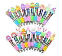Mini Multicolor Pens - 10x2.5x2cm Twenty Piece Easter Writing Set, Holiday Gel Ink Markers | Bright Compact Drawing Tools for Student Classroom Craft sktch Journal Party Reward Use