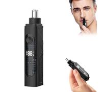 Mini Multifunction Electric Hair Trimmer with Digital Display, Water Washable,Ear and Nose Hair Trimmer Clipper,Electric Rechargeable Facial Hair Remover (1pc)