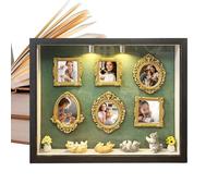 Mini Museum Frame Display - Wood ABS Resin 8.54X10.51X1.46In | Silhouette Box Decor with DIY Assembly Case, Home Styling, Craft Showcasing | Cat Lover Gift Wedding Events, Birthday Surprises