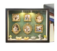 Mini Museum Silhouette Box, Mini Photo Frame, Shadow Box Frame Kit, Display Collectibles Album Storage, Memory Display Kit, For Family Friends Men Women Home Indoor Office Study Activities