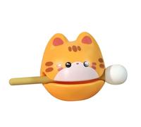 Mini Musical Instrume Percussion Wood Cute Fish Drum Zen Block Resinfigurine for Meditation Office Stress Relief Nature Wood Music Home Garden Decoration (C)