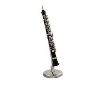 Mini Musical Instrument Model Miniature Alloy Oboe Model Mini Musical Instrument Dollhouse Home Decoration Gift (Color : 8cm)