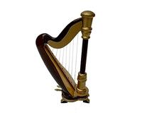 Mini Musical Instrument Model Miniature Musical Instrument Model Miniature Harp Crafts Home Decoration Ornaments (Color : 20cm)