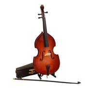 Mini musical instrument models Double Bass Model Ornaments Mini Musical Instruments Small Musical Instruments Study Room Decoration(C 14cm)