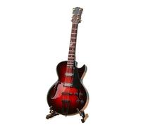 Mini musical instrument models Miniature Electric Guitar Replica With Box Stand Musical Instrument Model Ornament Gift Home Decoration