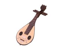 Mini musical instrument models Miniature Simulation Violin Guitar Musical Instrument Model Decoration Accessories(C)